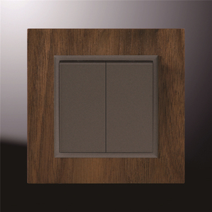 2 Gang 1 vía interruptor eléctrico, interruptor ligero de la pared, la luz - Product Image 3