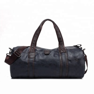 Crazy horse pu hombres bolsa de lona Hombre bolsas de viaje bolsa de lona de cuero - Product Image 5