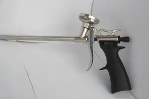 Juhuan bico de bronze pu de alta qualidade, pistola de pulverização de espuma para ferramentas de construção, ptfe revestido