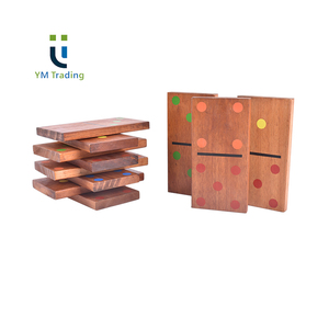 Postillons colorés, jeux de dominos de jardin en bois, série d'impression de points - Product Image 3