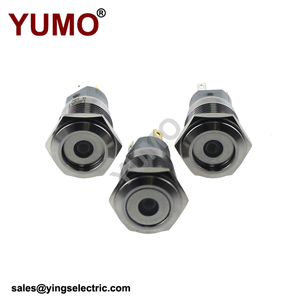 Công Tắc Nút Bấm 4 Gồ Ghề Bằng Kim Loại Tự Thiết Lập Lại Đèn <span class=keywords><strong>6V</strong></span> Nhỏ 8Mm Ngắn 12 /16/19/Có Biểu Tượng Nguồn Màu Đỏ G19 - Product Image 5