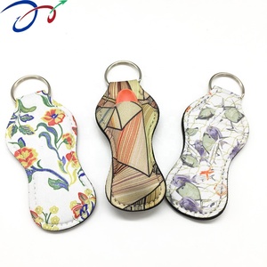 Supporto per rossetto personalizzato in Neoprene blu Chap Stick portachiavi per rossetto supporto per balsamo per le labbra - Product Image 3