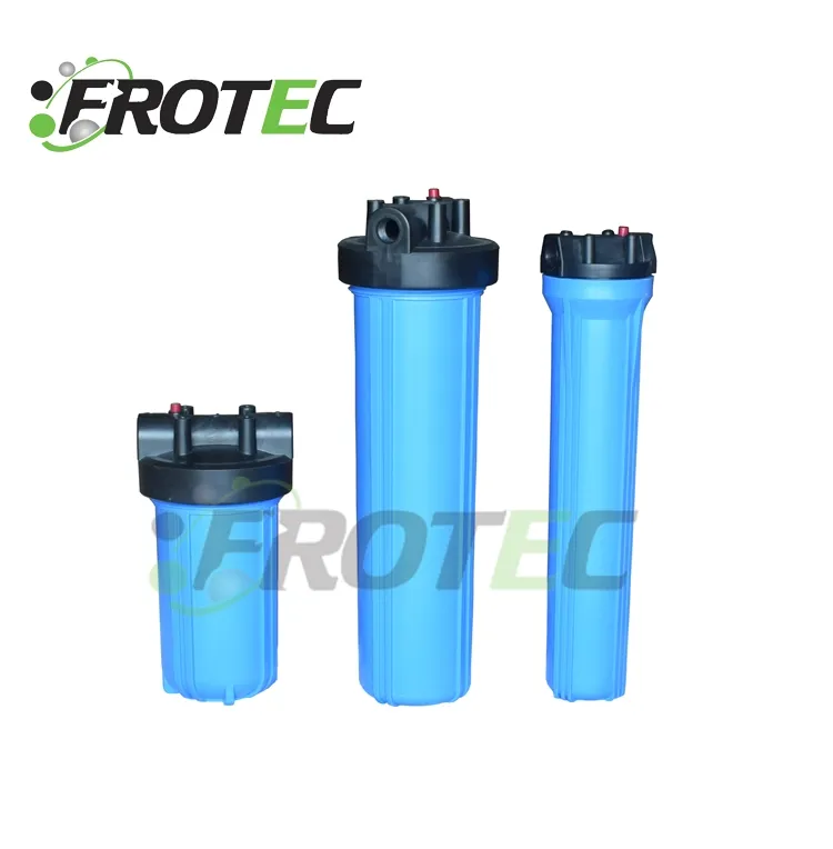 Plastik In-line Su filtre yuvası 10 "20" RO Su Filtrasyon Sistemi