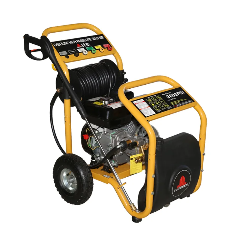 LB-180E Petrol Power Jet Pressure Washer With Copper Plunger Pump 2600 PSI 180 Bar