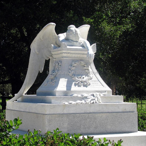 <span class=keywords><strong>Monument</strong></span> funéraire en pierre sculptée à la main, pierre tombale en marbre, statue d'ange - Product Image 5