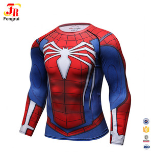 Maglia a Compressione di Alta Qualità a Maniche Lunghe Costume Rash Guard per Uomo - Product Image 2