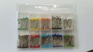 Goupilles <span class=keywords><strong>à</strong></span> <span class=keywords><strong>tête</strong></span> en <span class=keywords><strong>verre</strong></span>, boîte en plastique, lot <span class=keywords><strong>de</strong></span> 100 pièces, livraison gratuite - Product Image 5