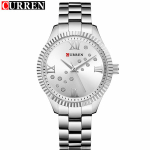Orologio CURREN 9009 <span class=keywords><strong>da</strong></span> <span class=keywords><strong>Donna</strong></span>, Marca di Lusso, Orologio con Strass, Orologio <span class=keywords><strong>da</strong></span> Polso al Quarzo Elegante per Signore, Reloj Mujer - Product Image 5