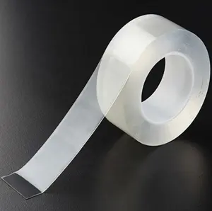 Wasserdicht Wiederverwendbare Und Abnehmbare Doppel Seite Nano saug Transparent Wand Stick <span class=keywords><strong>Gel</strong></span> Doppelseitigen Klebeband - Product Image 1