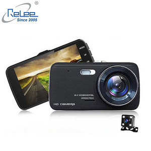 HOT! 4.0 pouces Affichage NTK96658 Full <span class=keywords><strong>HD</strong></span> <span class=keywords><strong>1080</strong></span> <span class=keywords><strong>p</strong></span> WDR Double caméra arrière vue caméra de voiture - Product Image 1