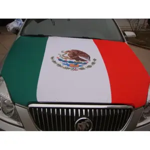 Europese Cup Mexico Vlag Auto Motor Hood Cover Auto Motorkap Vlag