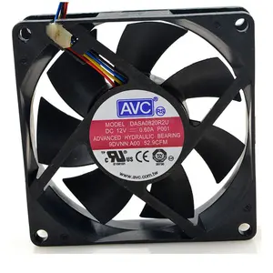 DASA0820R2U 0.60A Temperature Control CPU Chassis 8CM 8020 DC 12V Cooling Fan