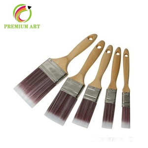 Transparente de gama alta manija mate 6 unids comadreja artista cepillo de pelo pintura al óleo Fro acuarela pintura - Product Image 2