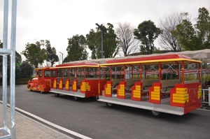 Op Maat Gemaakte Elektrische Ongebaande Toeristische Sightseeing Passagierstrein Te Koop - Product Image 2