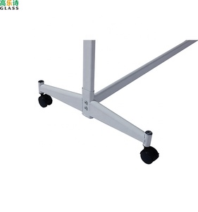 Pizarra Magnética de <span class=keywords><strong>Vidrio</strong></span> Templado con Marco de Aluminio y Soporte Móvil, Superficie de <span class=keywords><strong>Vidrio</strong></span> Templado de 60x90cm <span class=keywords><strong>para</strong></span> Escuela, Hogar y Oficina - Product Image 3