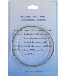 MD4218 Aço Inoxidável Banda <span class=keywords><strong>Saw</strong></span> Blade 42 "* 1/<span class=keywords><strong>8</strong></span>" Diamante Revestido Industrial Grau Branco Personalizável para Vidro Jóias Ferramenta de Corte - Product Image 4