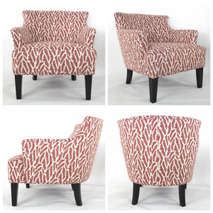 Varios estilos barato <span class=keywords><strong>sillones</strong></span> lado con armas lindo pequeño Rosa tela sillas para la habitación - Product Image 2