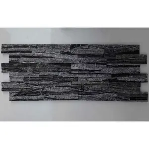 Panel de pared de azulejo de piedra de cultivo de mármol de madera antigua Natural - Product Image 1