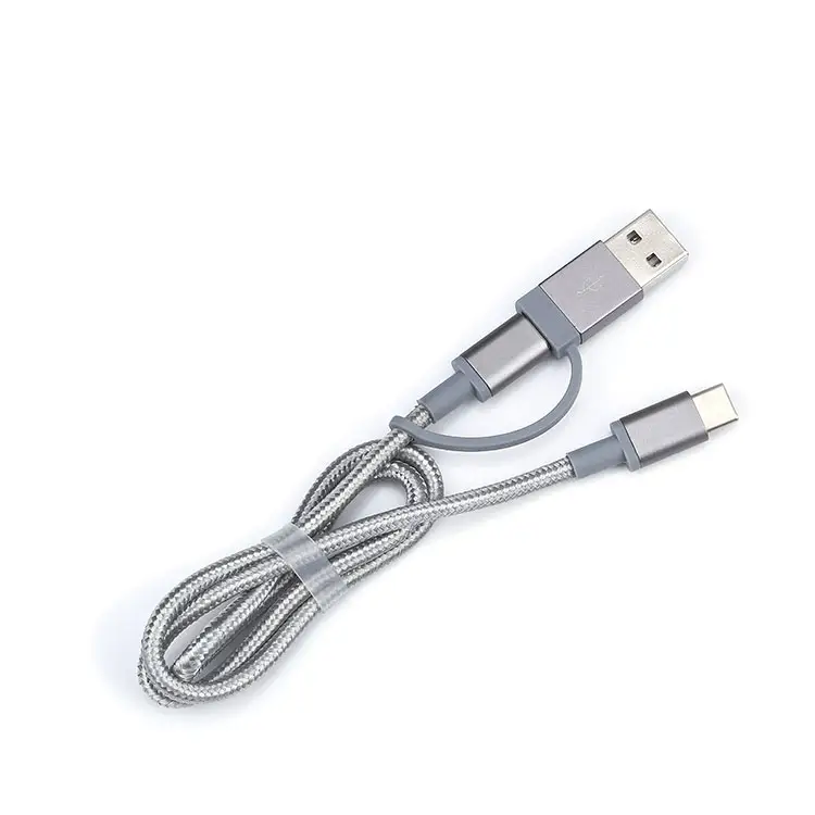 Нейлоновый кабель для быстрой зарядки и передачи данных Тип C Micro usb