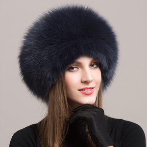 Bán Sỉ Mũ Tròn LÔNG CÁO Ấm Áp Mùa Đông Cho Nữ Ushanka - Product Image 5