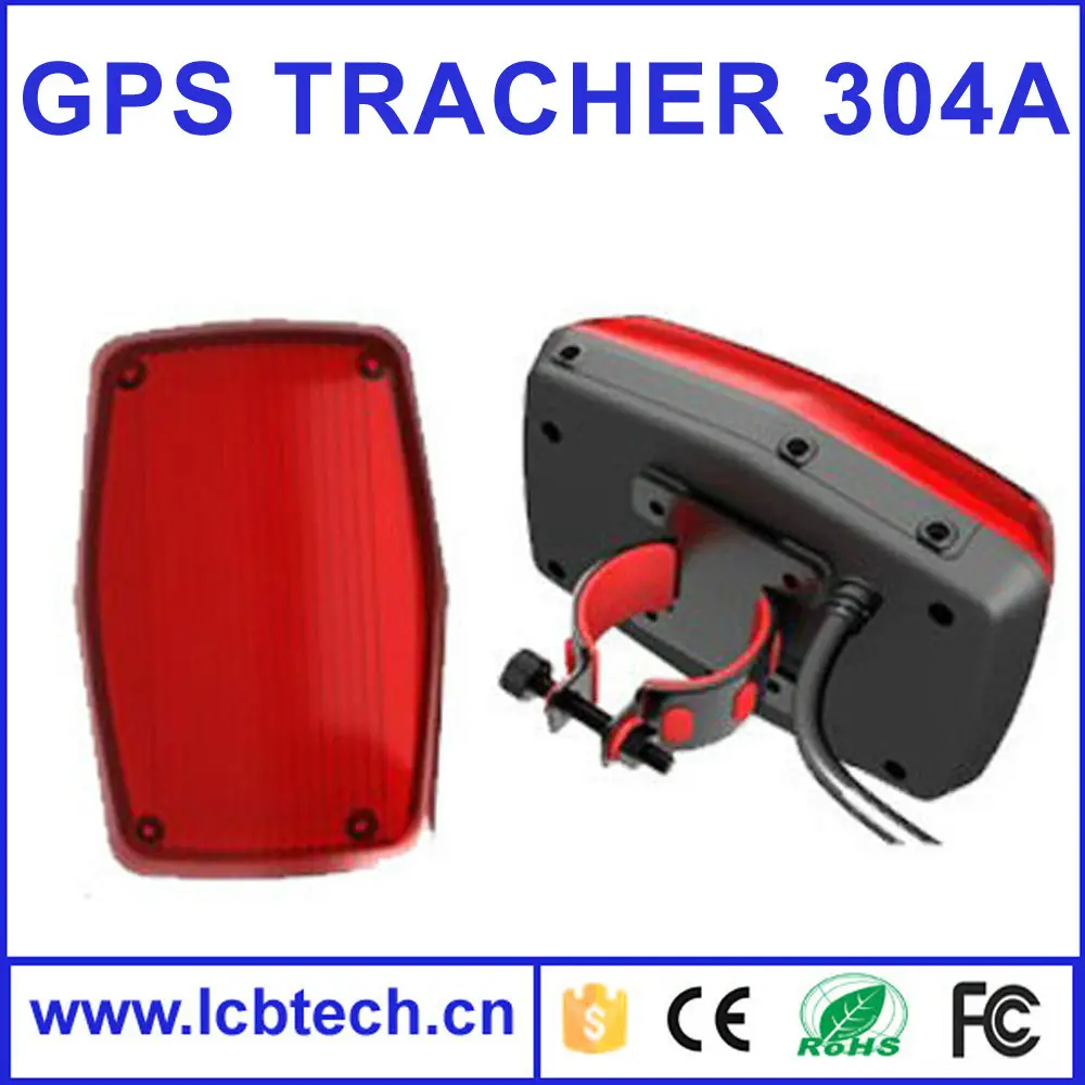 GPS304A Водонепроницаемый GSM / GPRS / GPS трекер для мотоцикла - цвет красный