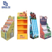 Présentoir publicitaire détachable à 5 niveaux en carton ondulé pour sachets, épices, modèles, FSDU, supermarché, produits de beauté et graines