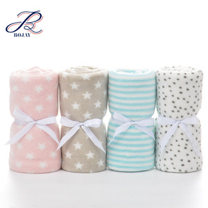 Chất Lượng Cao Siêu Mềm In Lông Cừu Ném Chăn Bé San Hô Lông Cừu Chăn Đáng Yêu Sao Sọc Mô Hình - Product Image 1