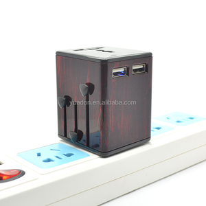 Nouveau Double USB Universal <span class=keywords><strong>Voyage</strong></span> Adaptateur avec USA, australie, <span class=keywords><strong>Europe</strong></span>, ROYAUME-UNI bouchons à travers le monde universel - Product Image 3