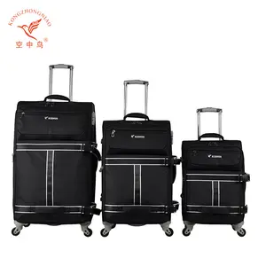 Neueste stoff weiche gepäck set fabrik großhandel trolley tasche bedeutenden business reise trolley koffer