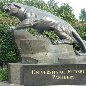 2015 césped moderna decoración estatua de bronce pantera de peluche te negro para la venta - Product Image 1