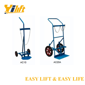 China Professionele Stabiele Carry Zuurstof Gas Cilinder Staal Hand <span class=keywords><strong>Trolley</strong></span> Tool Met Ketting - Product Image 2