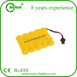 Pack de batteries aa rechargeable, ni-cd, 600 v, 6.0 mah, pour jouets