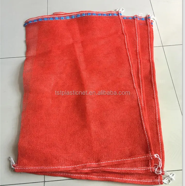 Diferentes estilos mais vendidos 50kg pp leno bolsa de malha de cebola vermelha