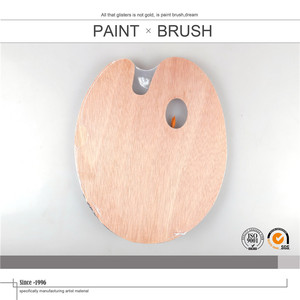 Di alta Qualità 12 pz Manico In Legno Alluminio Ghiera <span class=keywords><strong>Pittura</strong></span> Brush <span class=keywords><strong>Set</strong></span> con Piastra - Product Image 5