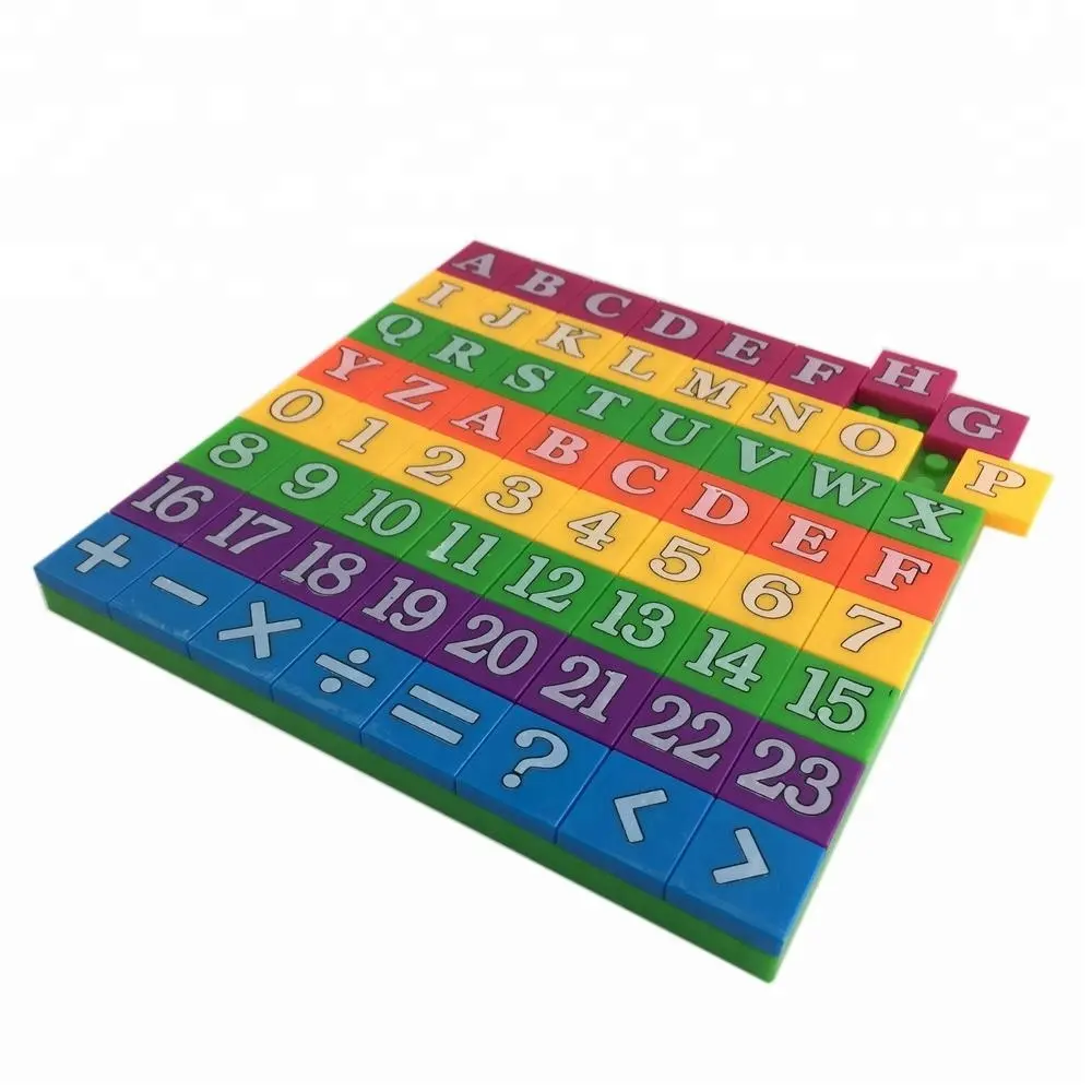 子供番号文字ブロック英語教育数学ツール子供のためのプラスチック教育学習おもちゃ