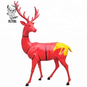 <span class=keywords><strong>Giardino</strong></span> a grandezza naturale resina scultura animale resina Sika grandi statue di cervi di natale - Product Image 6