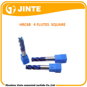 Metal duro recubrimiento TiAlN 4 flute fresas de corte dia 10 mm HRC68 - Product Image 1