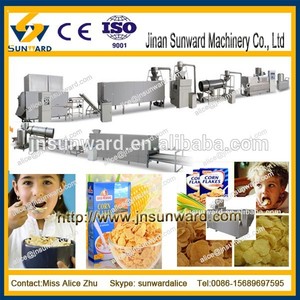 Corn <span class=keywords><strong>flakes</strong></span> traitement machine automatique instantanée, flocons de maïs ligne de traitement - Product Image 1