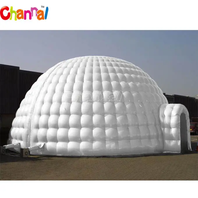 विशाल inflatable बर्फ इग्लू तम्बू घटनाओं के लिए inflatable गुंबद तम्बू