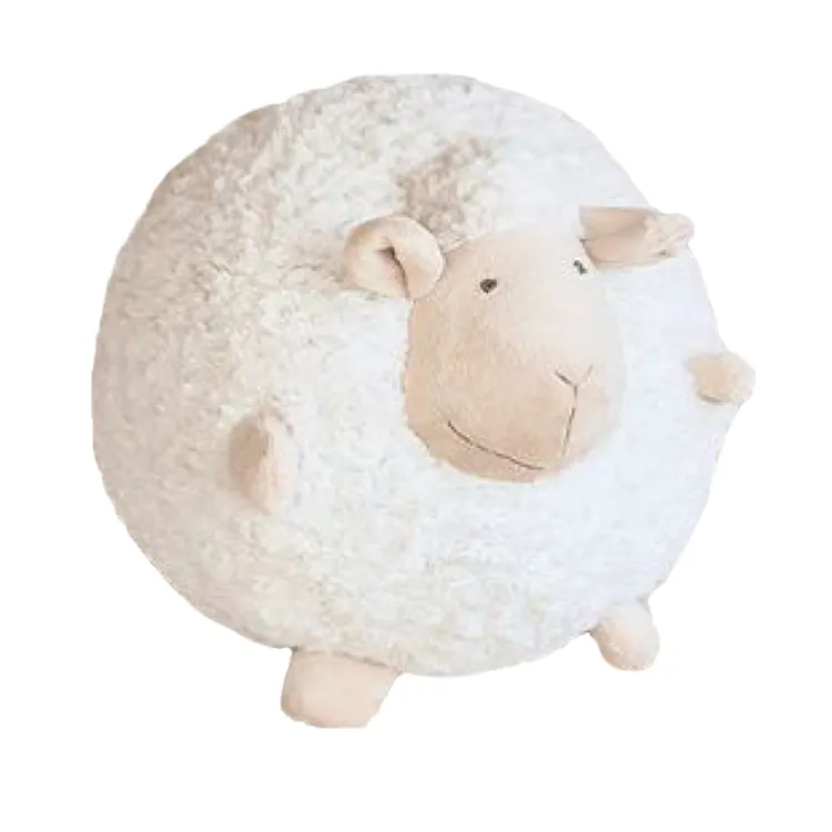 Cute round sheep keychain plush animal toys sheep