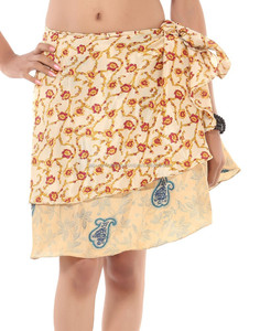 Magic Wraps Adultos Tallas grandes Casual Viscosa Wrap Falda Cintura natural Accesorio imprescindible para el armario de las mujeres Directamente India - Product Image 2