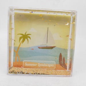 กรอบรูปลูกโลกหิมะใส 4x4 นิ้ว ลายคริสต์มาส ขายส่ง - Product Image 2