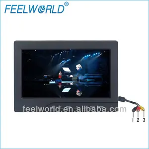 Feelworld 7 дюймов с питанием от аккумулятор жк-монитор с входом av, rca, нет bluescreen и высокой яркости 450cd / м