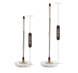 두 걸레 리필 걸레 헤드와 분리형 바구니 쉬운 스핀 이동 걸레 - Product Image 6
