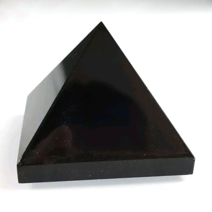 Энергетическая восстанавливающая пирамида, персонализированная каменная черная Обсидиановая Хрустальная пирамида для рукоделия