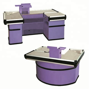 Comptoir de <span class=keywords><strong>caisse</strong></span> personnalisé pour <span class=keywords><strong>supermarché</strong></span>, magasin de détail, utilisé pour les caisses - Product Image 2
