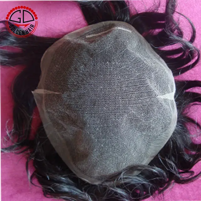 Full French Lace Natural Hair System Wholesale For Men