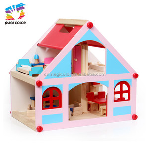 Meilleur fournitures mini en bois dollhouse pour vente W06A317 - Product Image 1