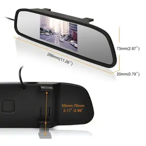 Achetez en gros 2.4g Sans Fil Numérique 4,3 Pouces Sans Fil Voiture Caméra  Moniteur Rétroviseur Caméra De Secours Avec Moniteur Chine et Caméra Sans  Fil De Voiture à 45 USD