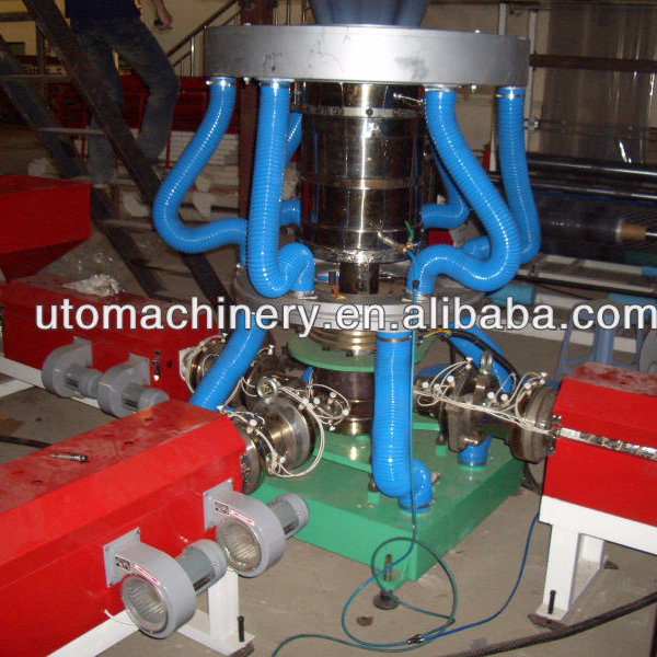 Бренд UTO, высокоскоростная роторная головка, трехслойная коэкструзионная пленка, выдувная машина для экструзии PE CN;ZHE 380V CE